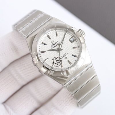 Omega 5th Constellation 38MM 8800 Movement Charming Stainless Steel Watch